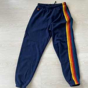 Aviator Nation 5 Stripe Sweatpants -Navy
